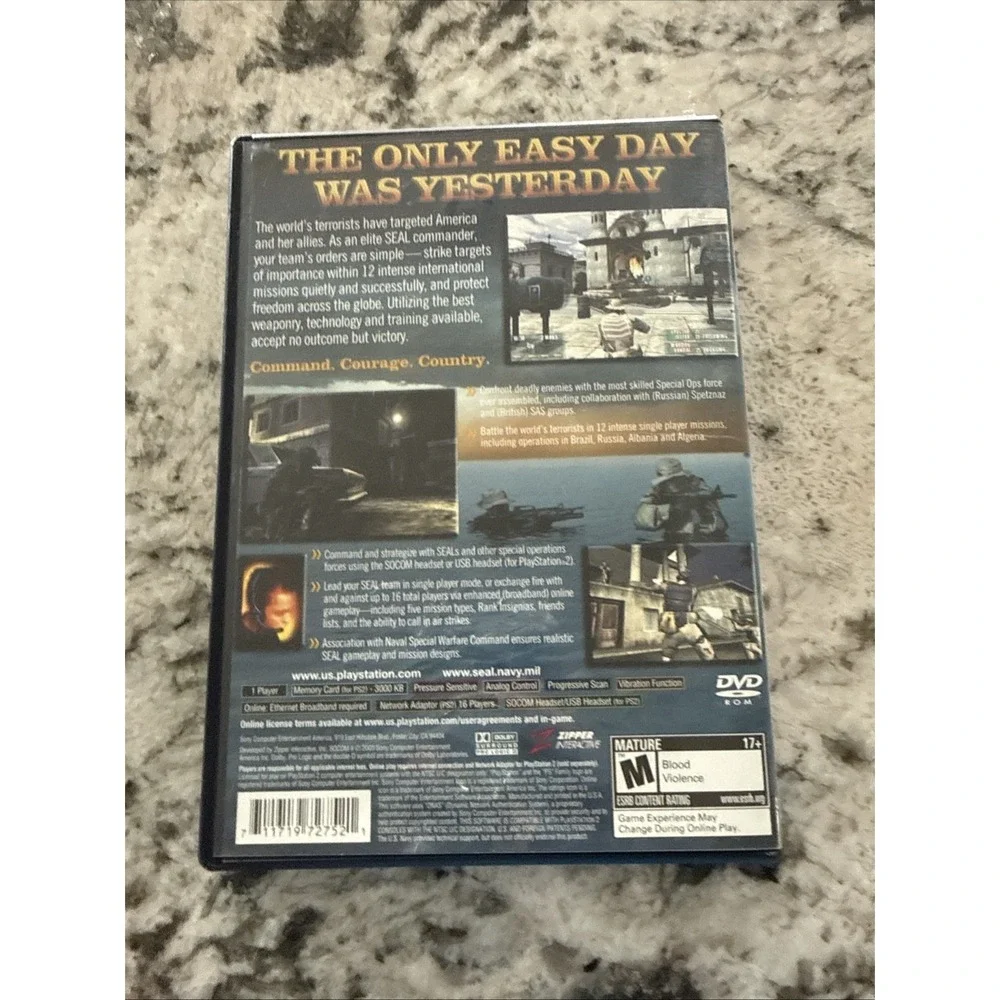 SOCOM 2: US Navy Seals (PlayStation 2) Good TESTED Working Complete CIB PS2